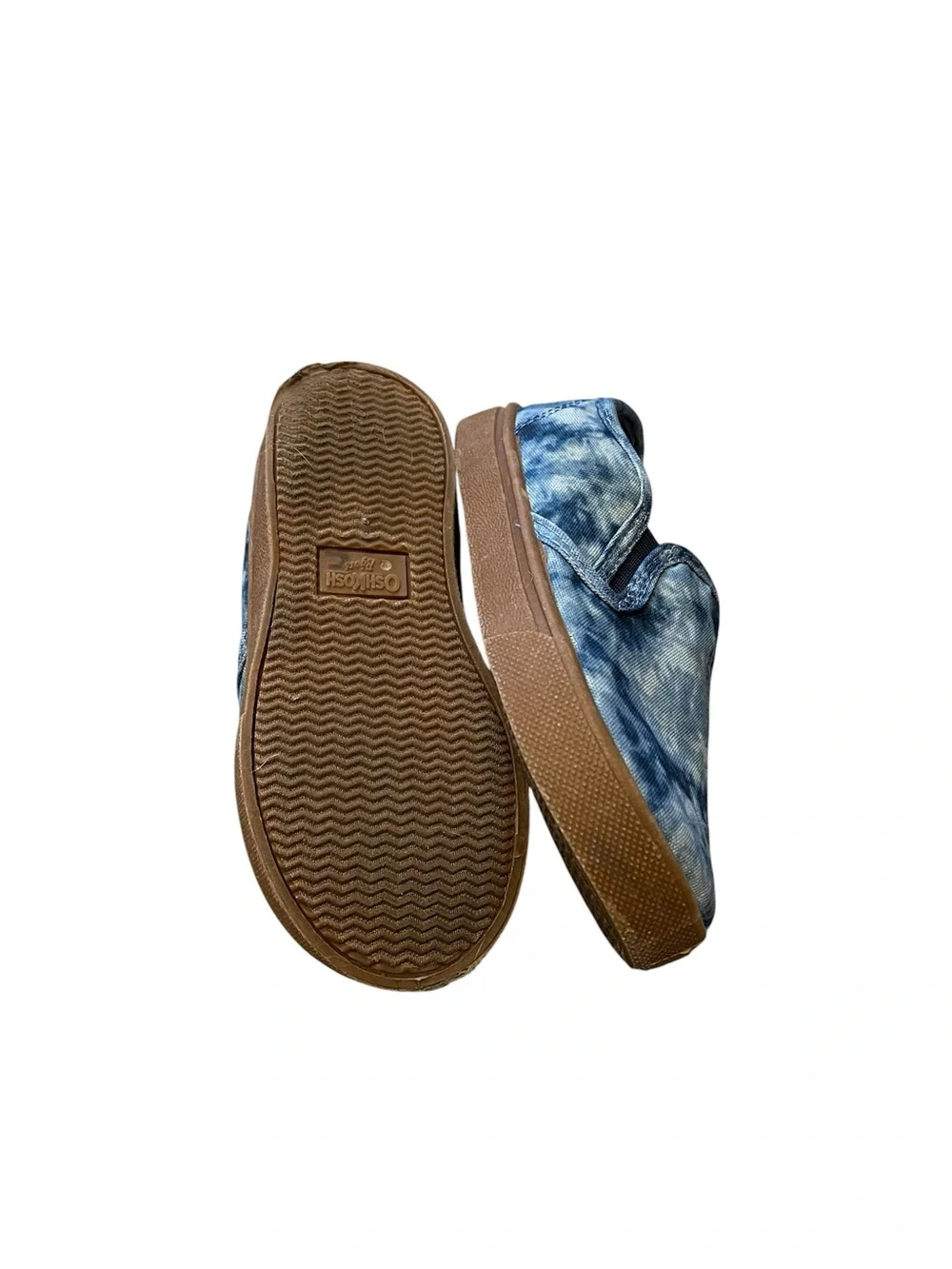 Oshkosh Kids Slip-On Canvas Shoes in Blue Tie-Dye Size 11 EUC